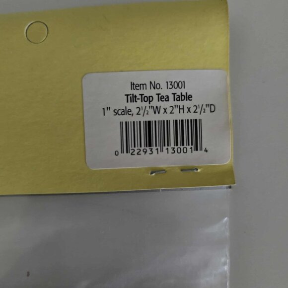 NWT Houseworks Shenandoah Designs Tilt-top Tea Table Doll House Miniature Kit - Picture 2 of 4